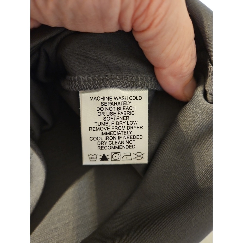 BMW Polo Shirt Womens Lg Gray Short Sleeve Tee Performance Golf NWT (A1007) - Picture 5 of 8